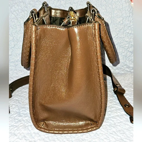 Calvin Klein Brown Leather Crossbody Bag - Picture 6 of 14
